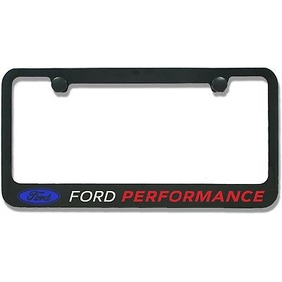 Contour de Plaque en Metal Noir avec logo Ford Performance